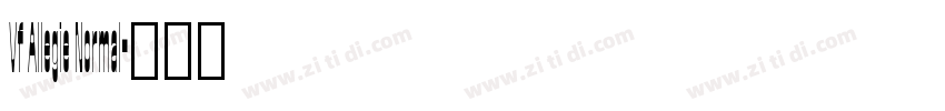 Vf Allegie Normal字体转换